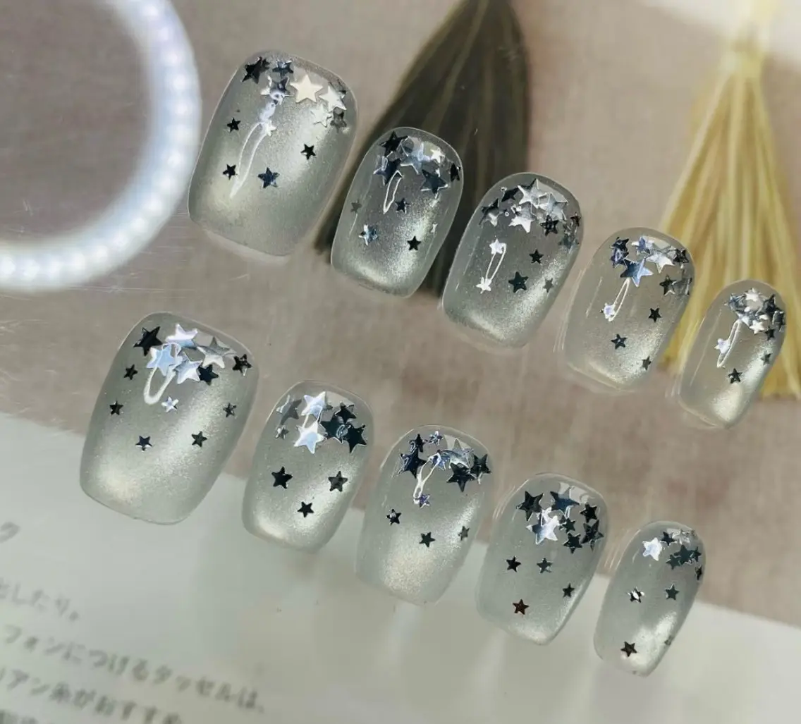 ネイル ハンドネイル H3 Nail Tsuki🦋💙のネイルデザイン