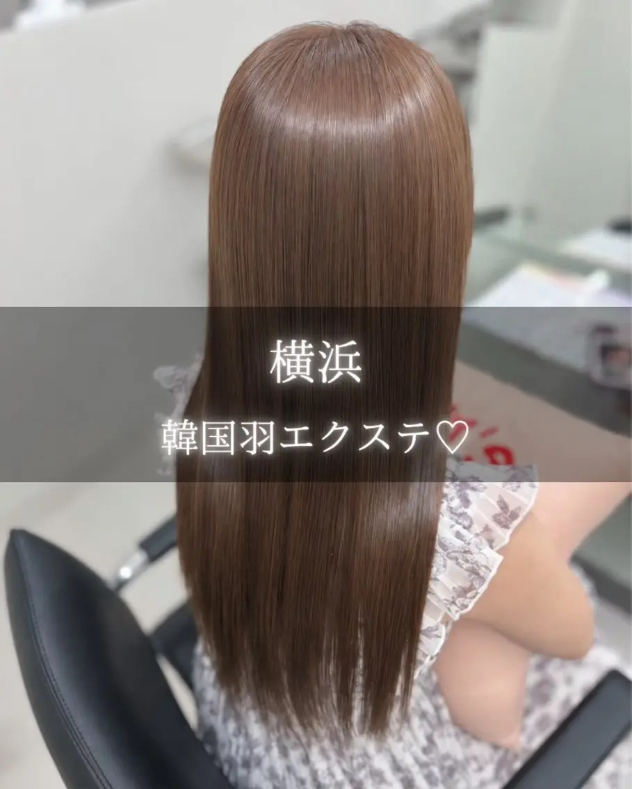ロング エクステ 韓国風ヘア エクステ 羽エクステ┆ボブ ┆アレンジ🖤桃覇のヘアスタイル