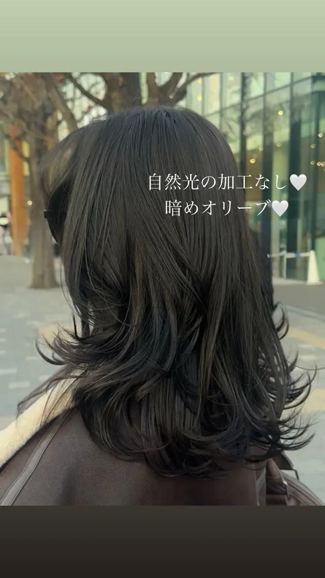 カラー 𝑲𝑨𝑯𝑶 艶カラー/盛れヘア♡のヘアスタイル
