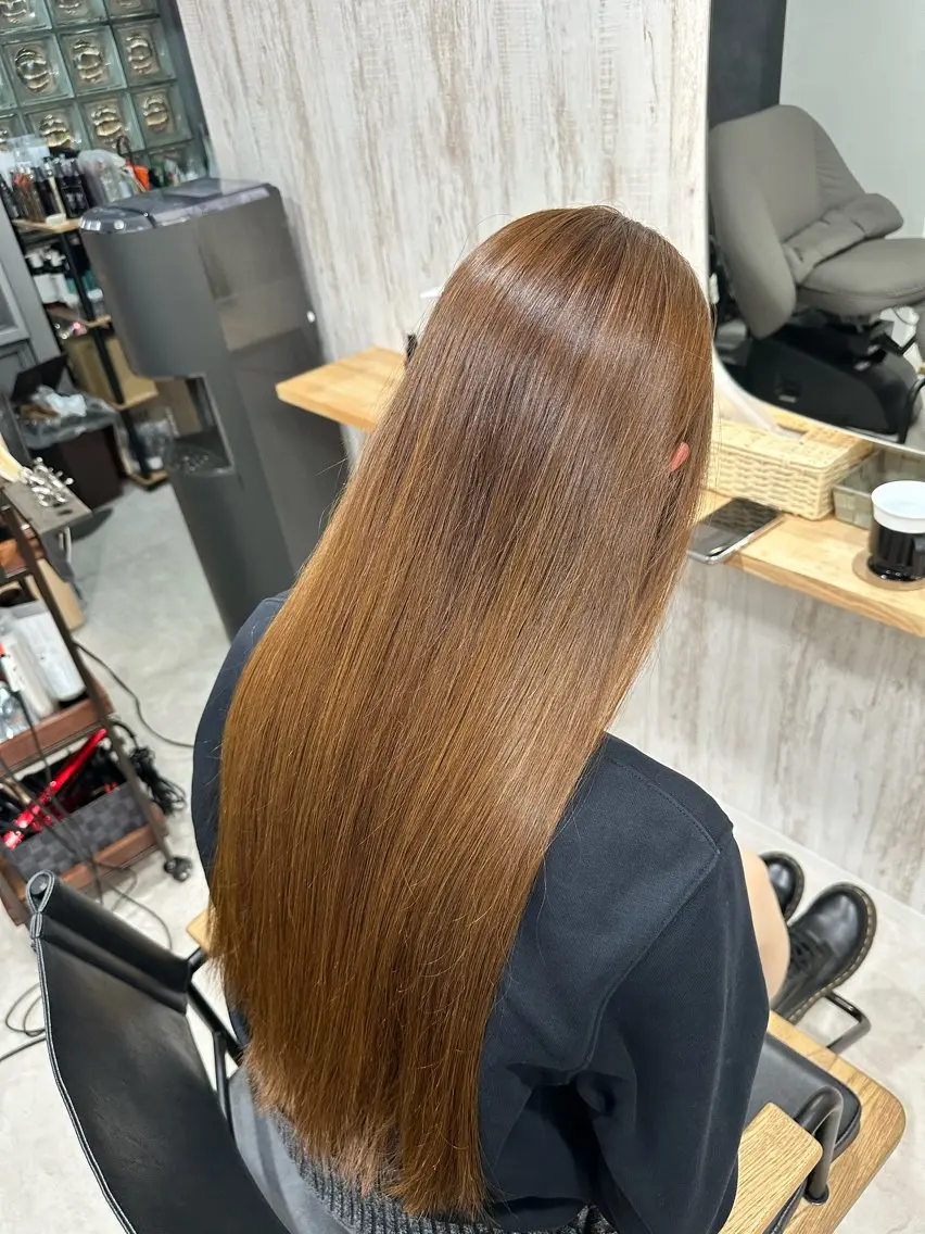ロング カラー カット ヘアカラー トリートメント 鈴木 悠平のヘアスタイル