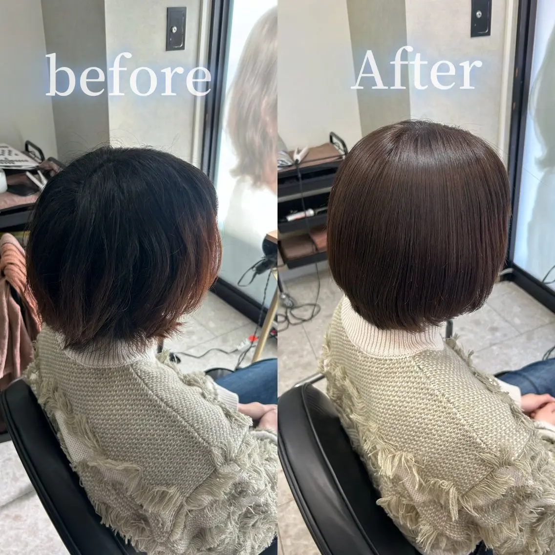 ヘアカラー 縮毛矯正 トリートメント TELAHAIR🎀 ミノリのヘアスタイル