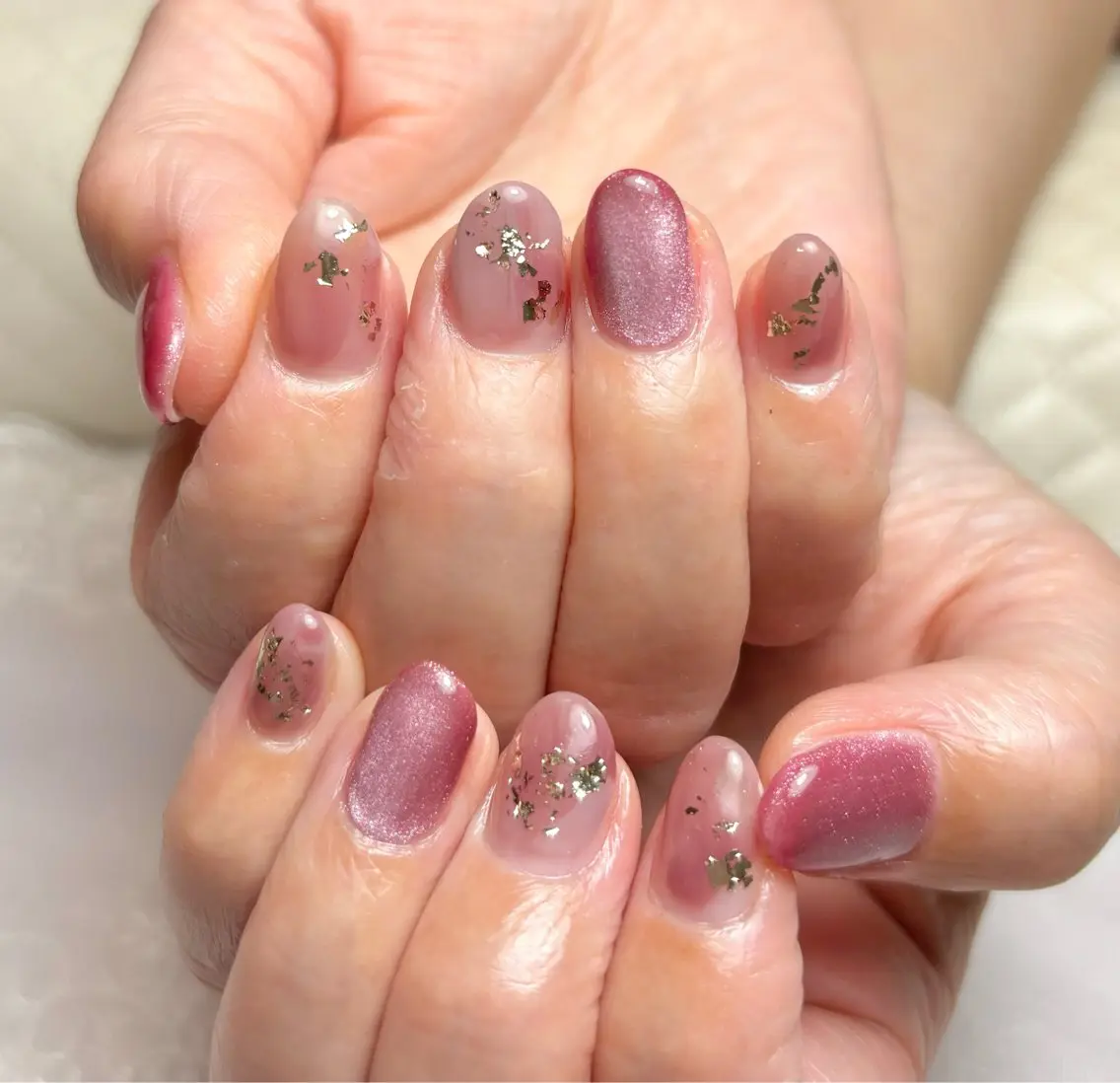 ネイル ピンク ハンドネイル Belle ネイル& ホワイトニングサロンのネイルデザイン
