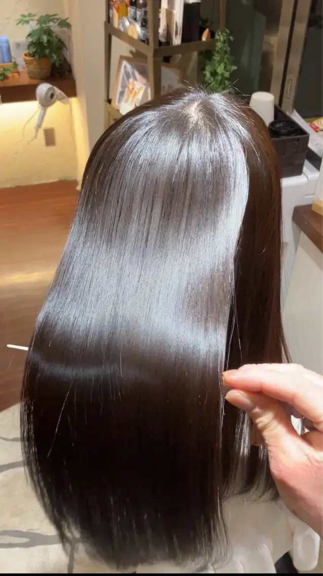 ロング 縮毛矯正 トリートメント カット 縮毛矯正 酒井 将大のヘアスタイル