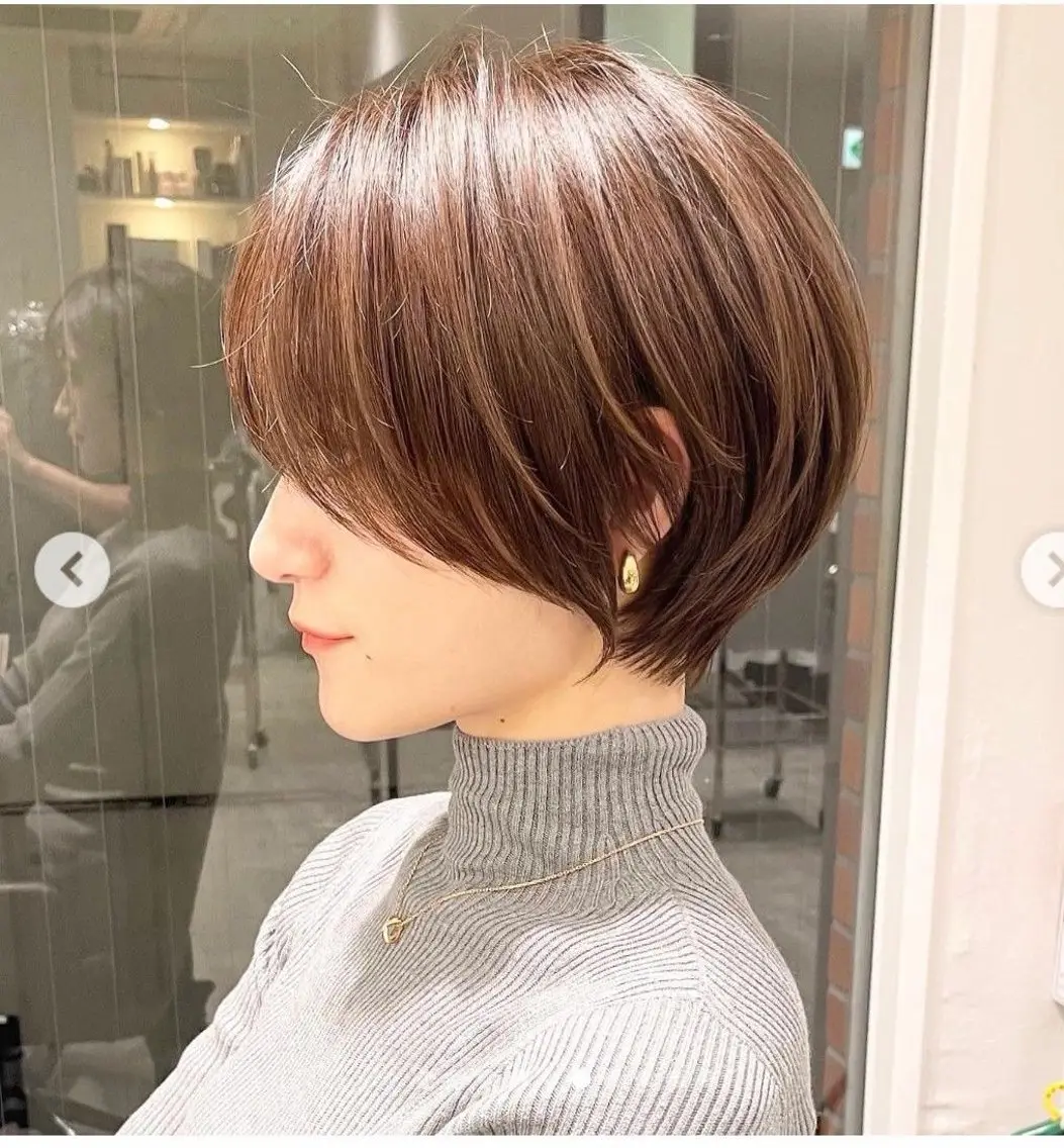 ショート ショートヘア 杉崎 朝佳のヘアスタイル