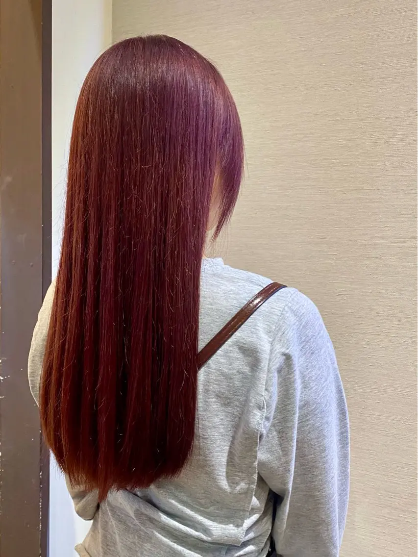 ロング カラー ブリーチ 透明感カラー デザインカラー ダブルカラー ハイトーンカラー 坂本 裕樹のヘアスタイル