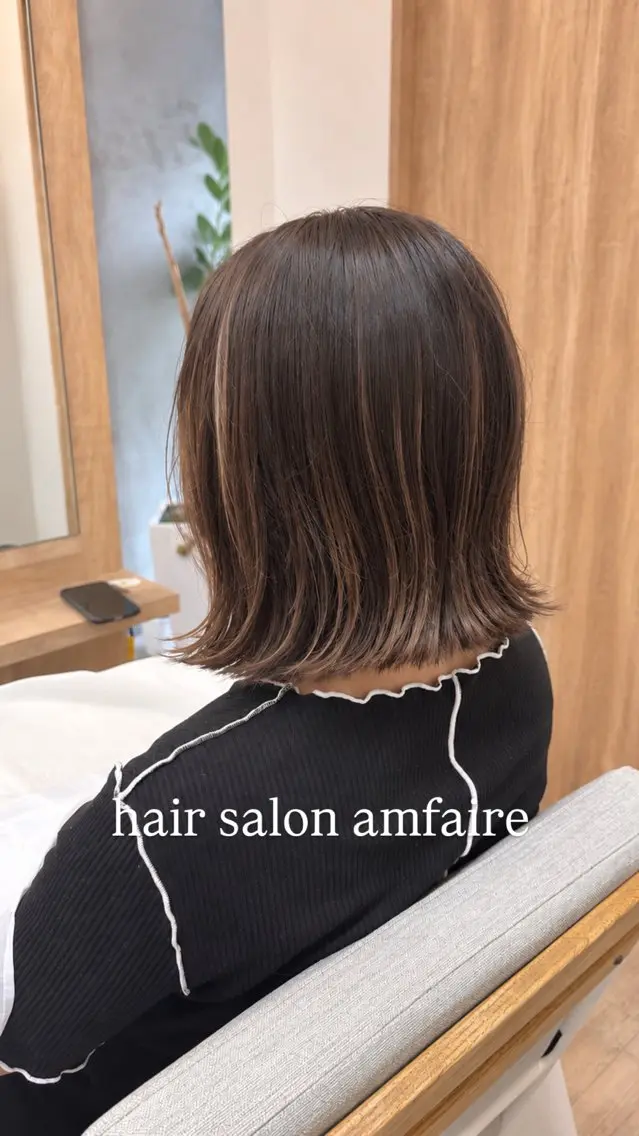 ミディアム shimizu .のヘアスタイル