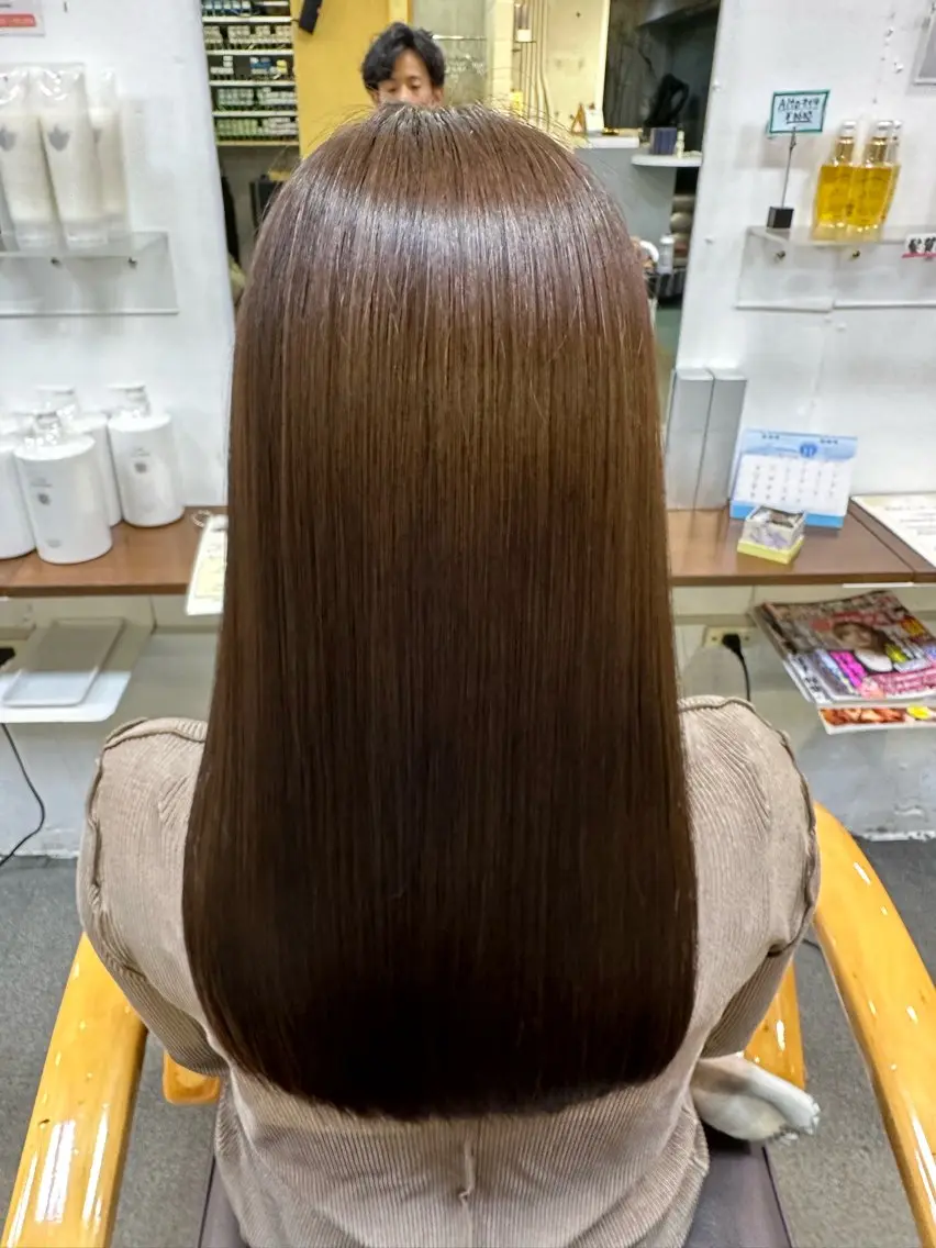 ロング 髪質改善 カット トリートメント 【髪質改善】に特化 オリーブオイルクラブのヘアスタイル