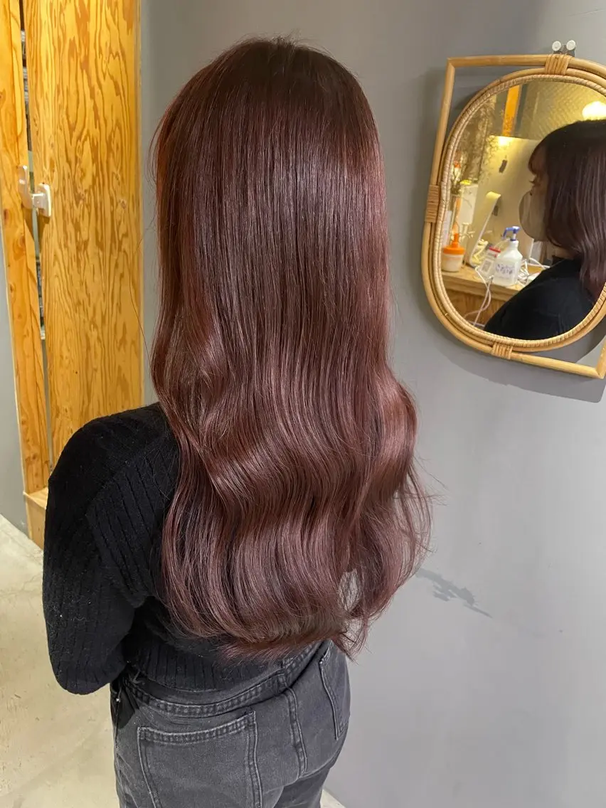 ロング カラー ブリーチ ブリーチなしカラー カット ヘアカラー トリートメント noa ☪︎のヘアスタイル