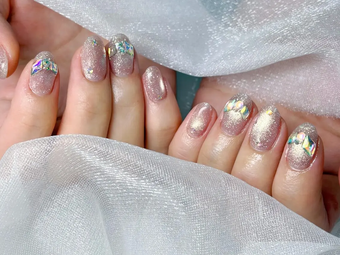 ネイル ワンホンネイル ハンドネイル Queennail 北堀江Yumiのネイルデザイン