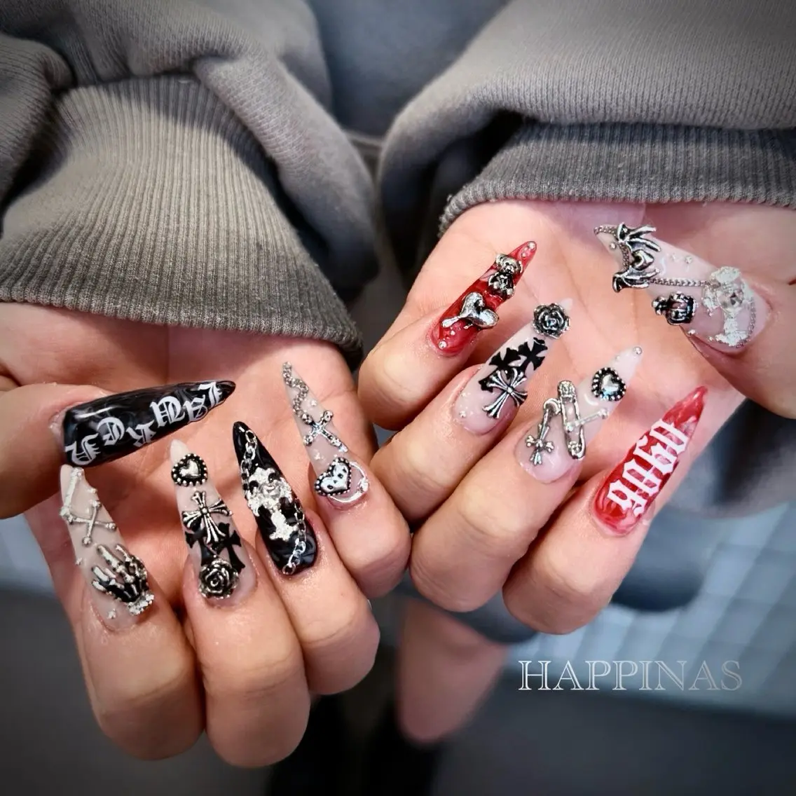 🟣スカルプアート&パーツやり放題ネイル【オフ込み】🟢の写真