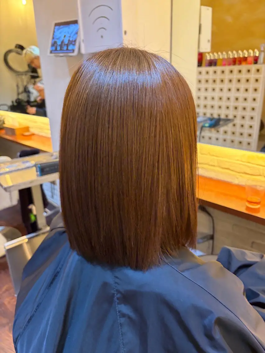 カラー ブリーチ ブリーチなしカラー 髪質改善 ヘアカラー トリートメント CoCoon sayuのヘアスタイル