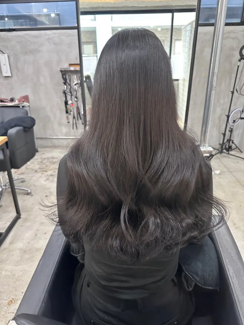 ロング カラー ヘアカラー トリートメント 健太郎 髪質改善/透明感のヘアスタイル