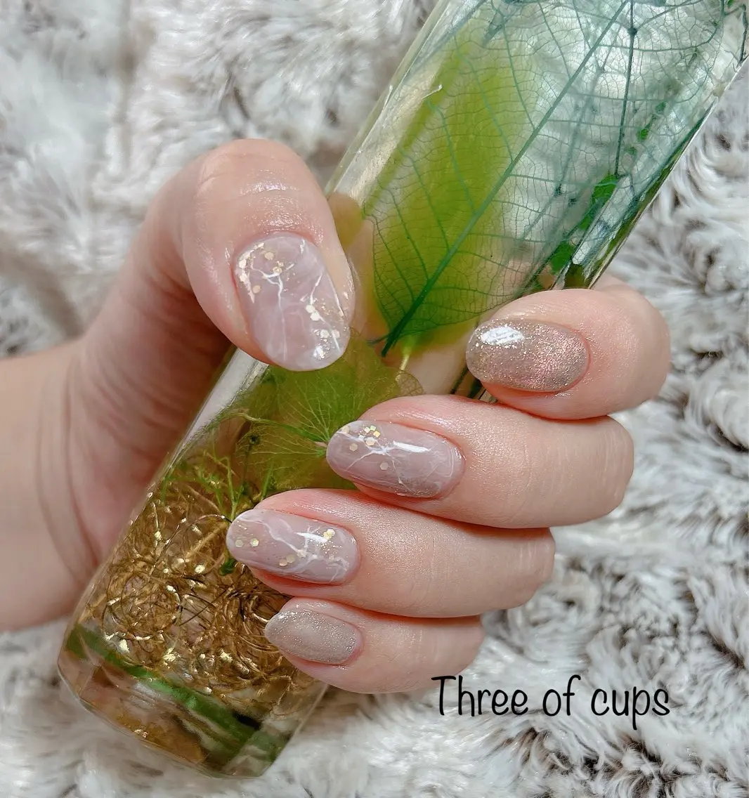 ネイル ハンドネイル Three of cupsのネイルデザイン