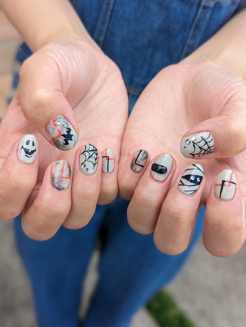 ネイル ハロウィン ハンドネイル 推しネイル | 　aycnailのネイルデザイン