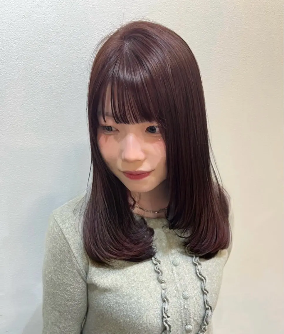カラー 🎀韓国レイヤー/ 🫧透明感カラーのヘアスタイル