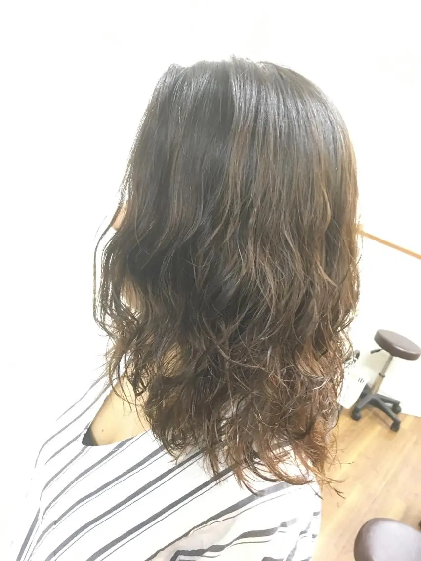 🤎似合わせカット & 毛先デジタルパーマ & 根元縮毛矯正 & プレトリートメント🤎の写真