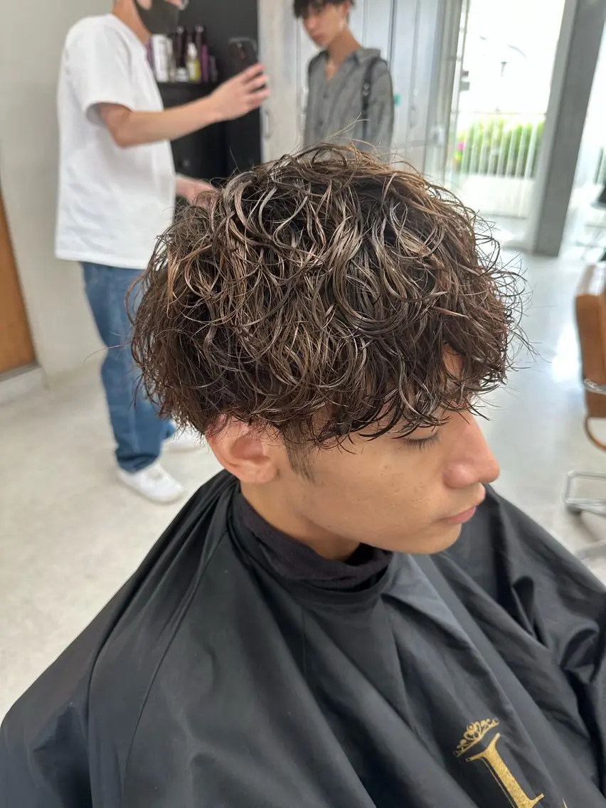 ショート カラー パーマ メンズ メンズパーマ/縮毛 /店長コハシ◎のヘアスタイル