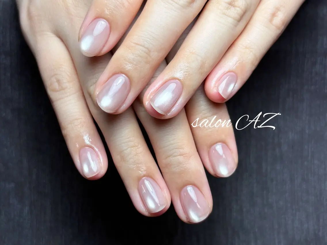 ネイル アートネイル 長さ出し フットネイル フレンチネイル ジェルネイル ハンドネイル salon AZのネイルデザイン