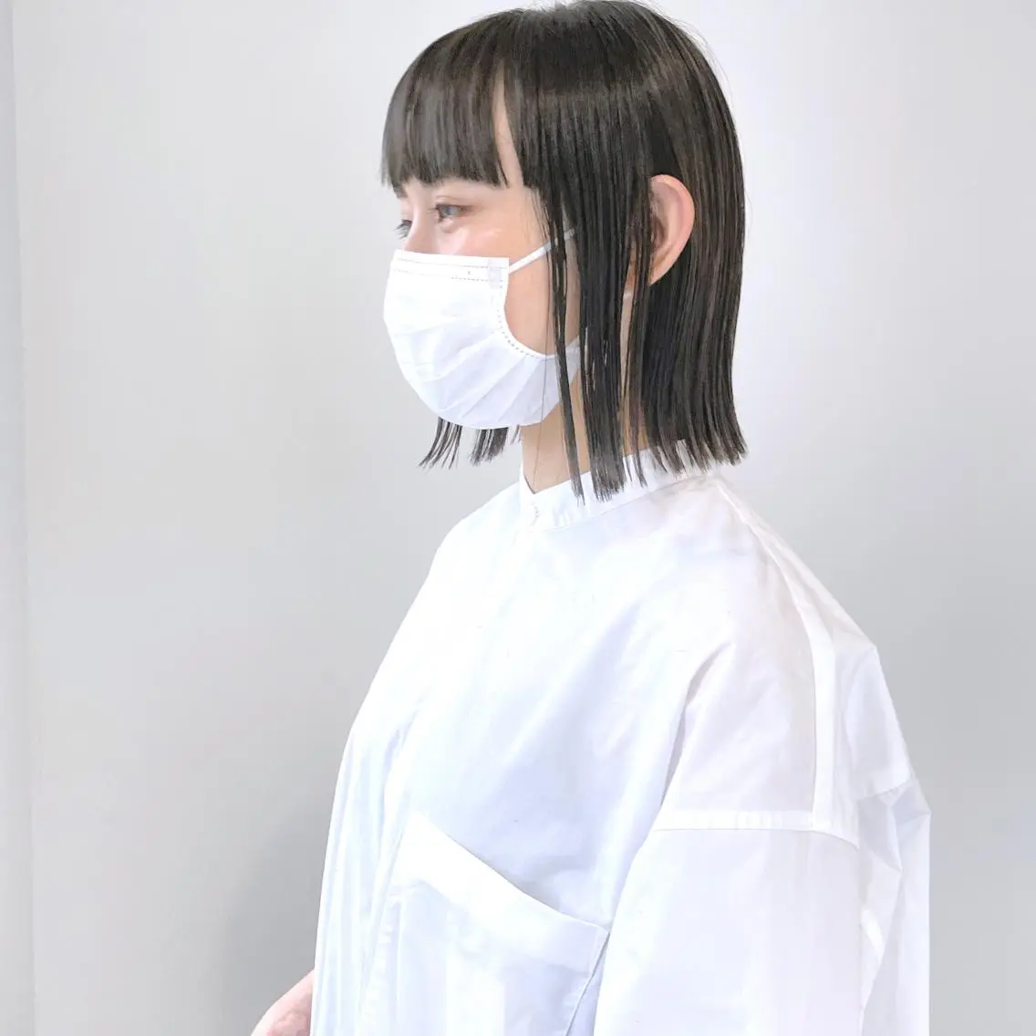 ミディアム カラー パーマ ボブ/縮毛/レイヤー モトナリのヘアスタイル