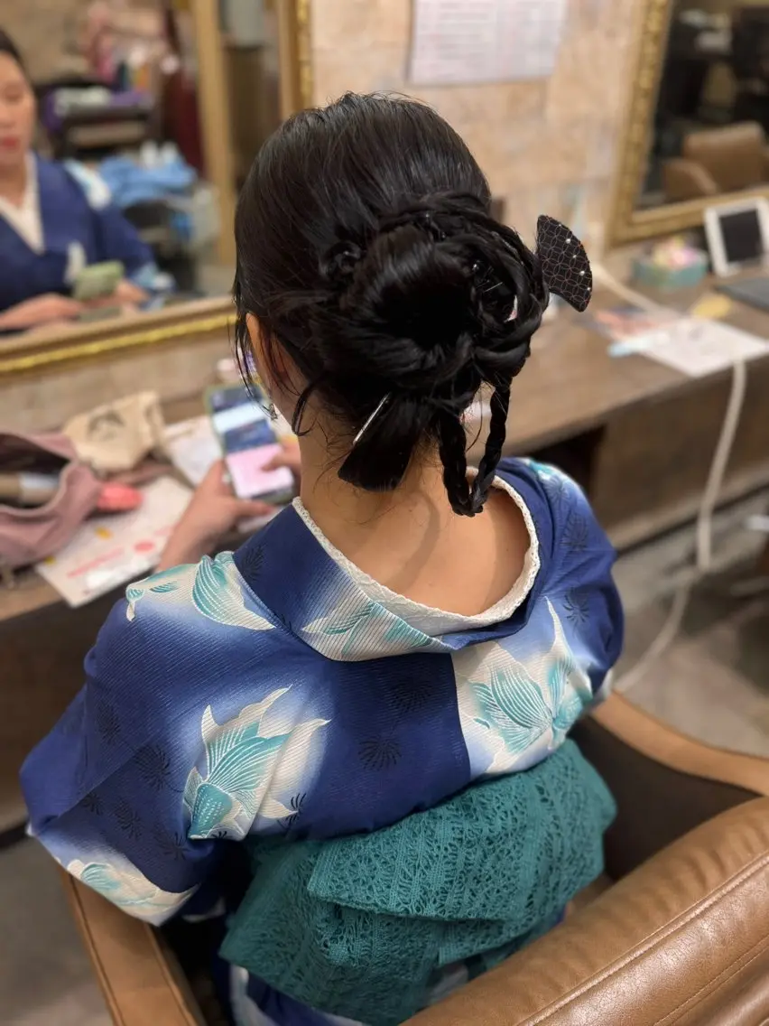 ロング ヘアアレンジ 着付け Arphy/ /のヘアスタイル