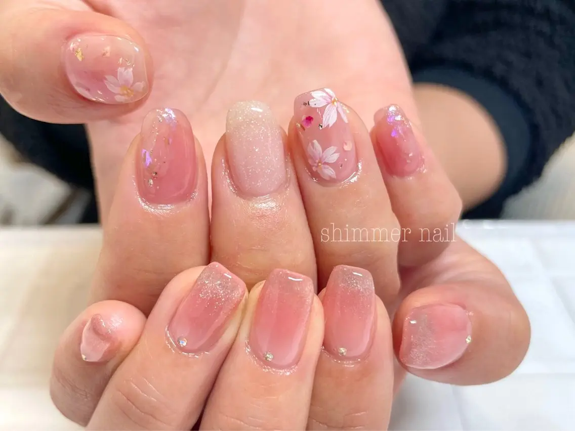 ネイル ハンドネイル Shimmer Nail⋆*✩のネイルデザイン