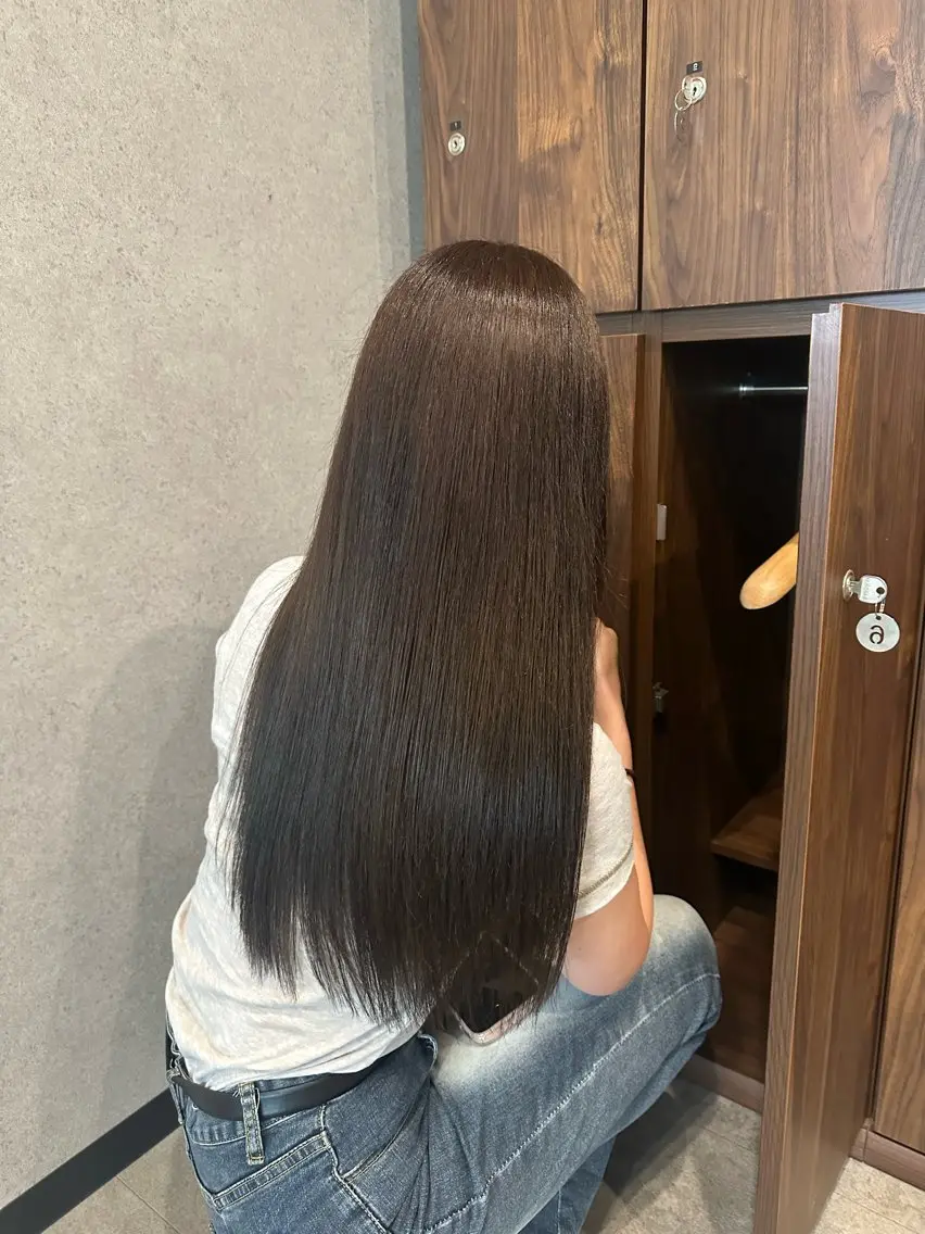 ロング カラー 髪質改善 トリートメント トリートメント 徳永 瑚心のヘアスタイル