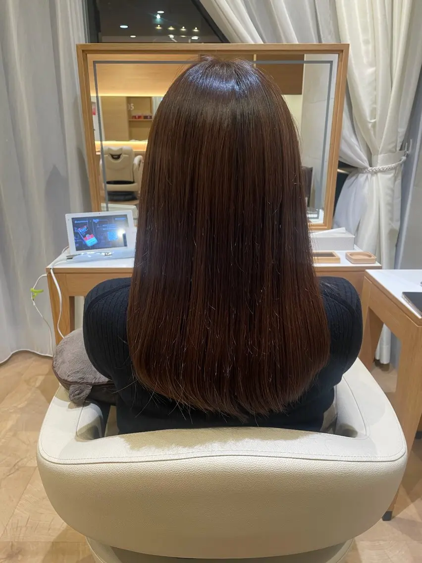 ロング カラー ヘアカラー 山中 菜穂のヘアスタイル