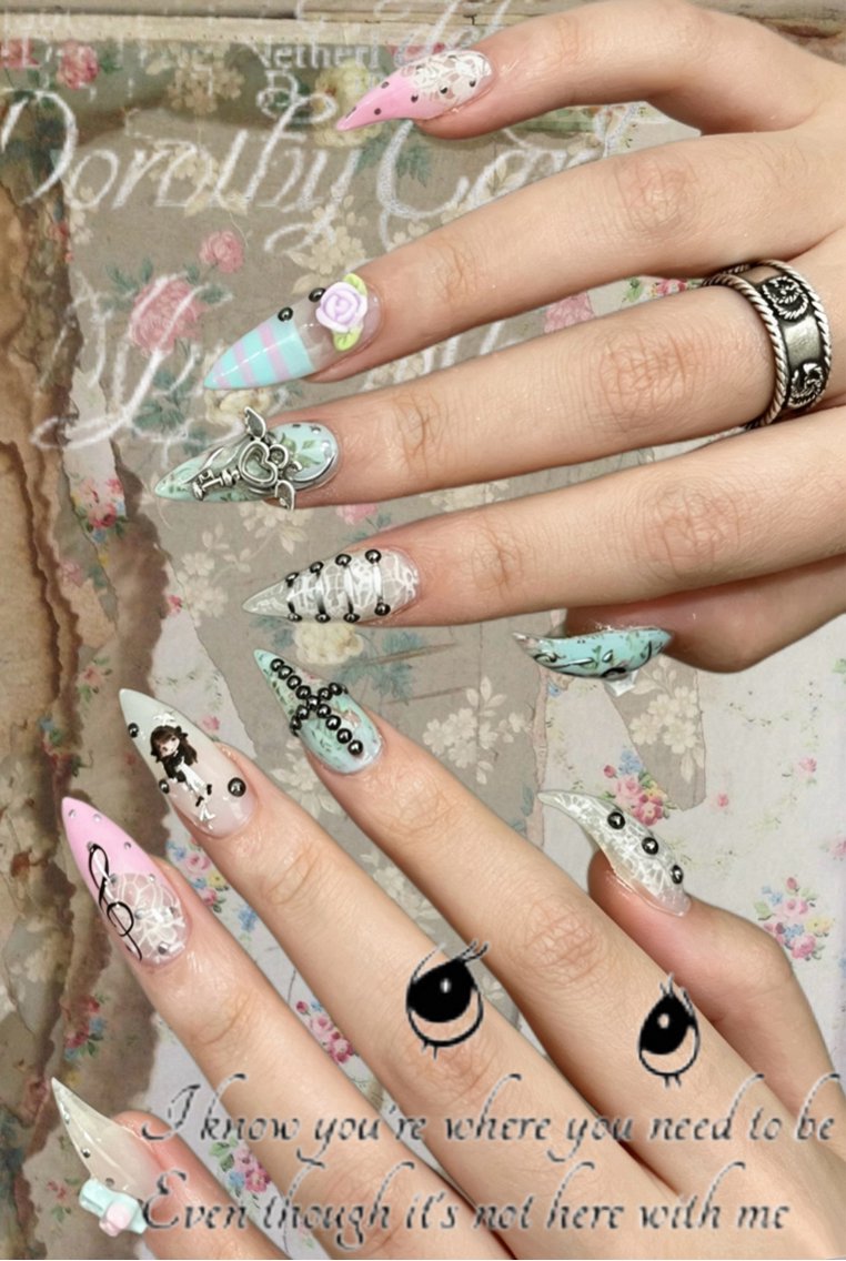 ネイル ロングネイル ハンドネイル VELA ネイルサロンのネイルデザイン