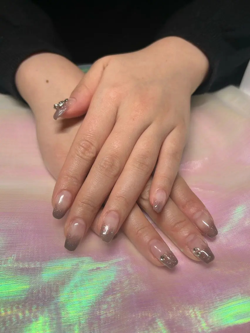 ネイル グラデーション ラメ(グリッター) ラメグラデーション ハンドネイル Nailsalon Persian坂戸店のネイルデザイン