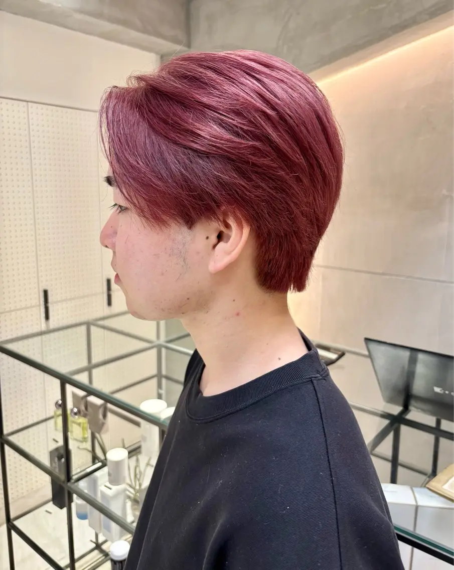 メンズ ヘアカラー トリートメント 🎀ヘアセット透明感 /REINA🎀のヘアスタイル