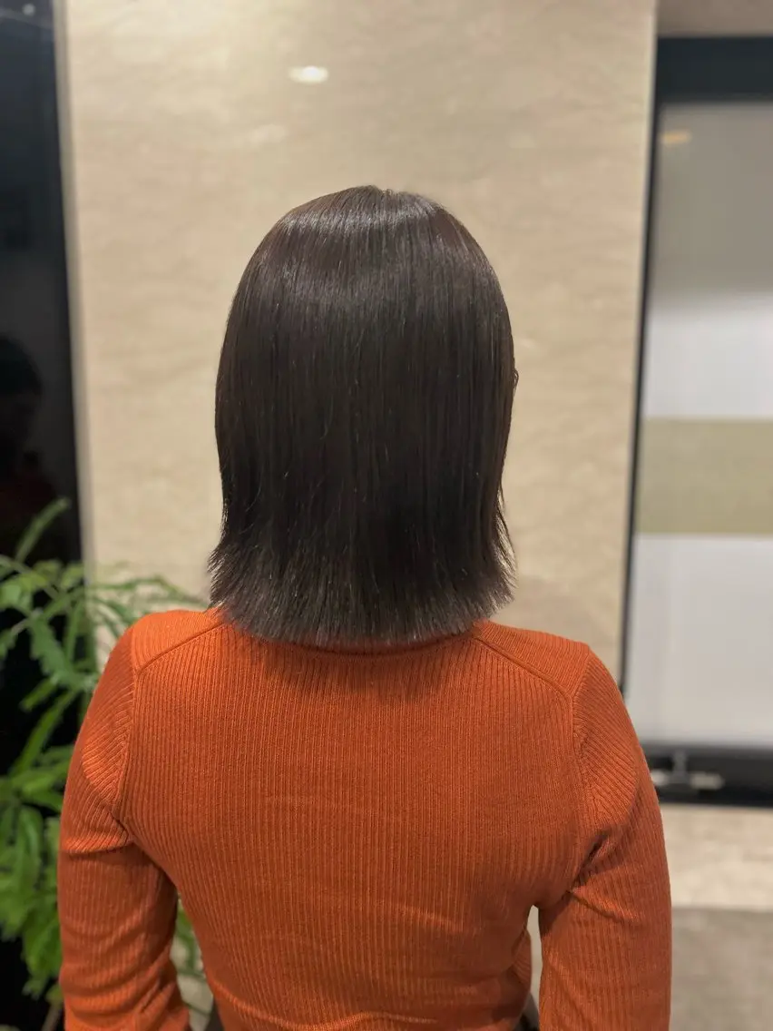 ミディアム カラー 日南乃/柔らか ブラウンカラーのヘアスタイル