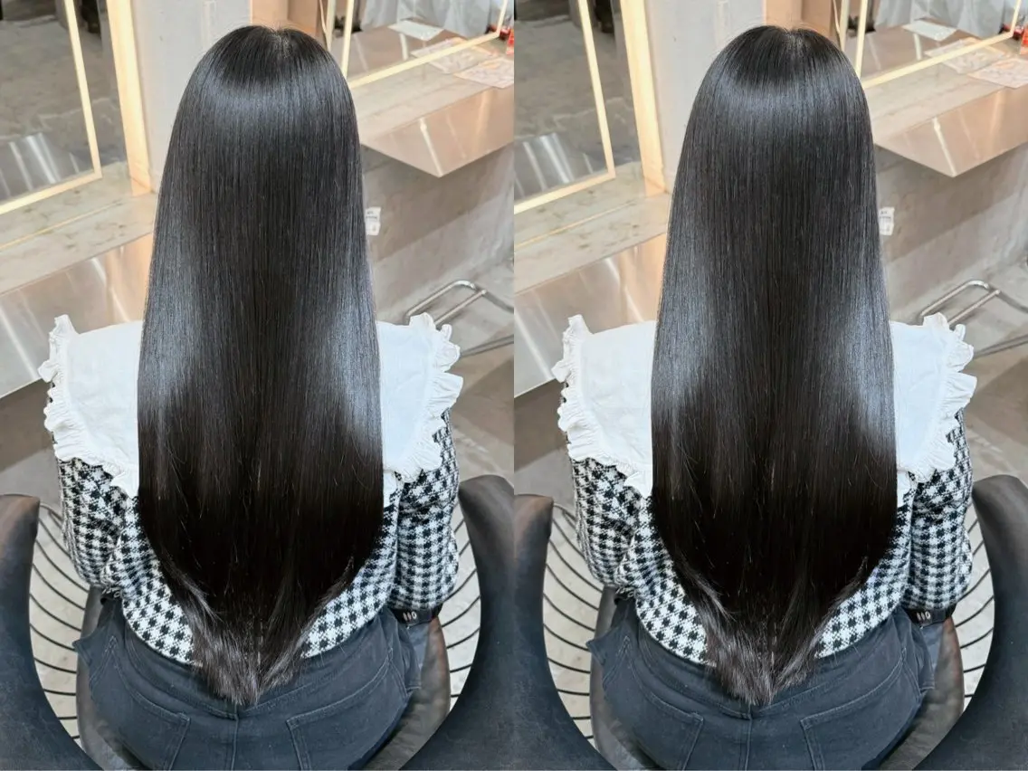 ロング 縮毛矯正 縮毛矯正 トリートメント 透明感カラー🌟 縮毛矯正Kokiのヘアスタイル