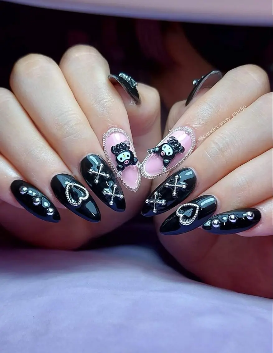 ネイル 長さ出し フレンチネイル グラデーション 卒業式 マグネットネイル ハンドネイル MIHANA NAILのネイルデザイン