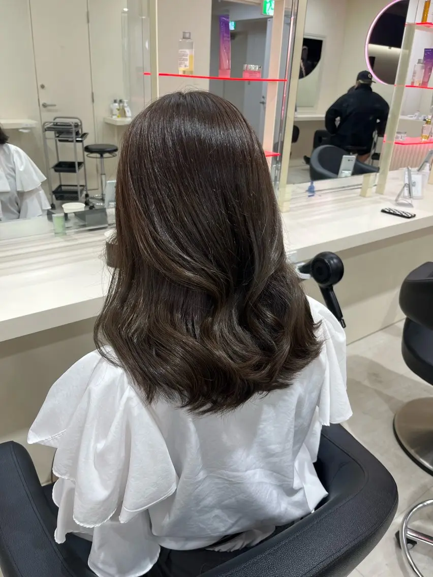 ミディアム カラー 💟RINNA 艶カラー💟のヘアスタイル
