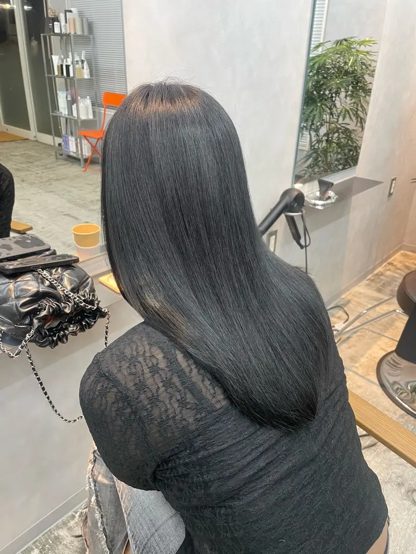 ミディアム カラー ヘアカラー 竹森 鈴乃のヘアスタイル