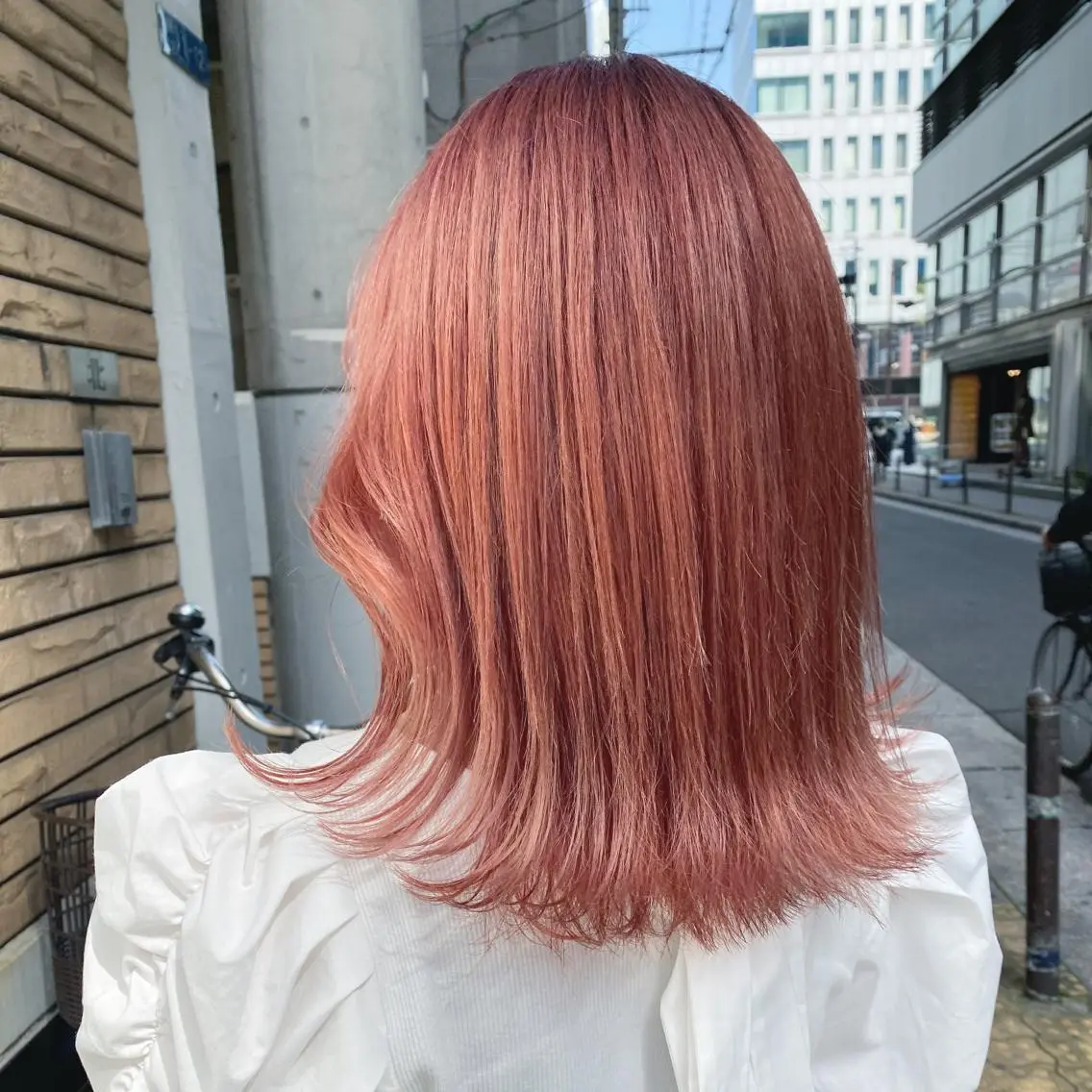 ミディアム カラー ヘアアレンジ マツエク・マツパ ピンクカラー カラーマツエク 透明感カラー🫧ヘア セット🫧松本菜月の眉毛・アイブロウイメージ