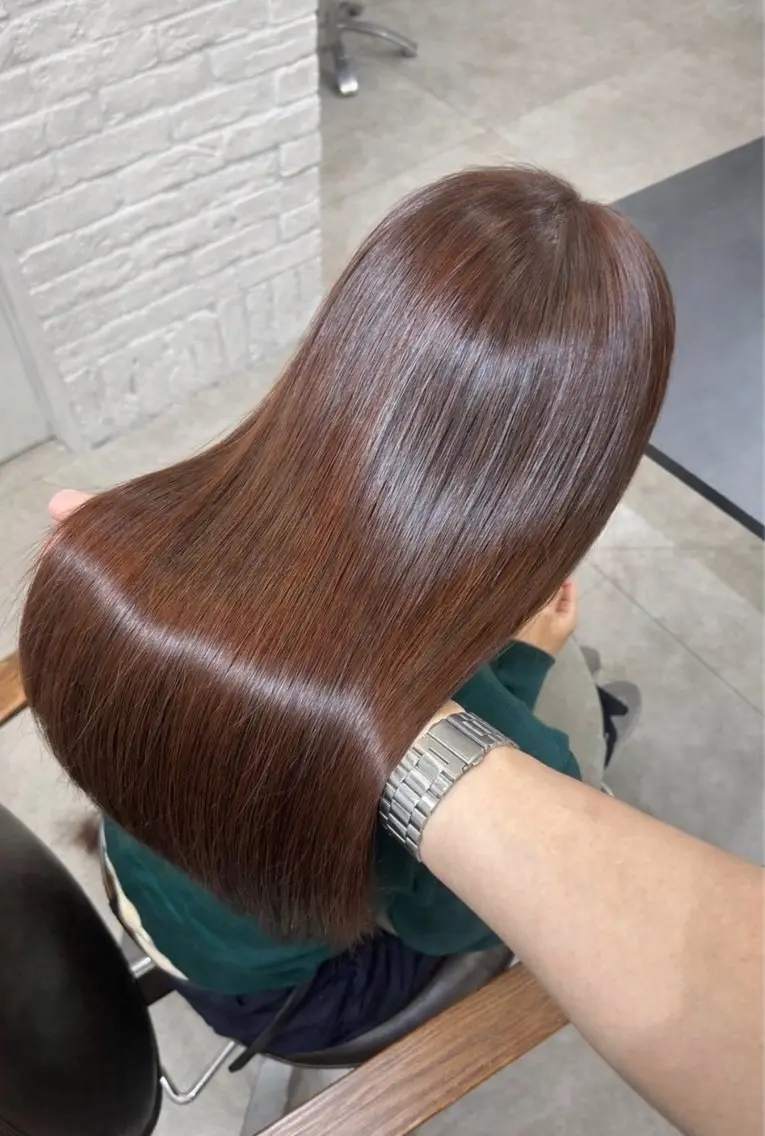 セミロング 縮毛矯正🫧髪質改善 高原瑞輝のヘアスタイル