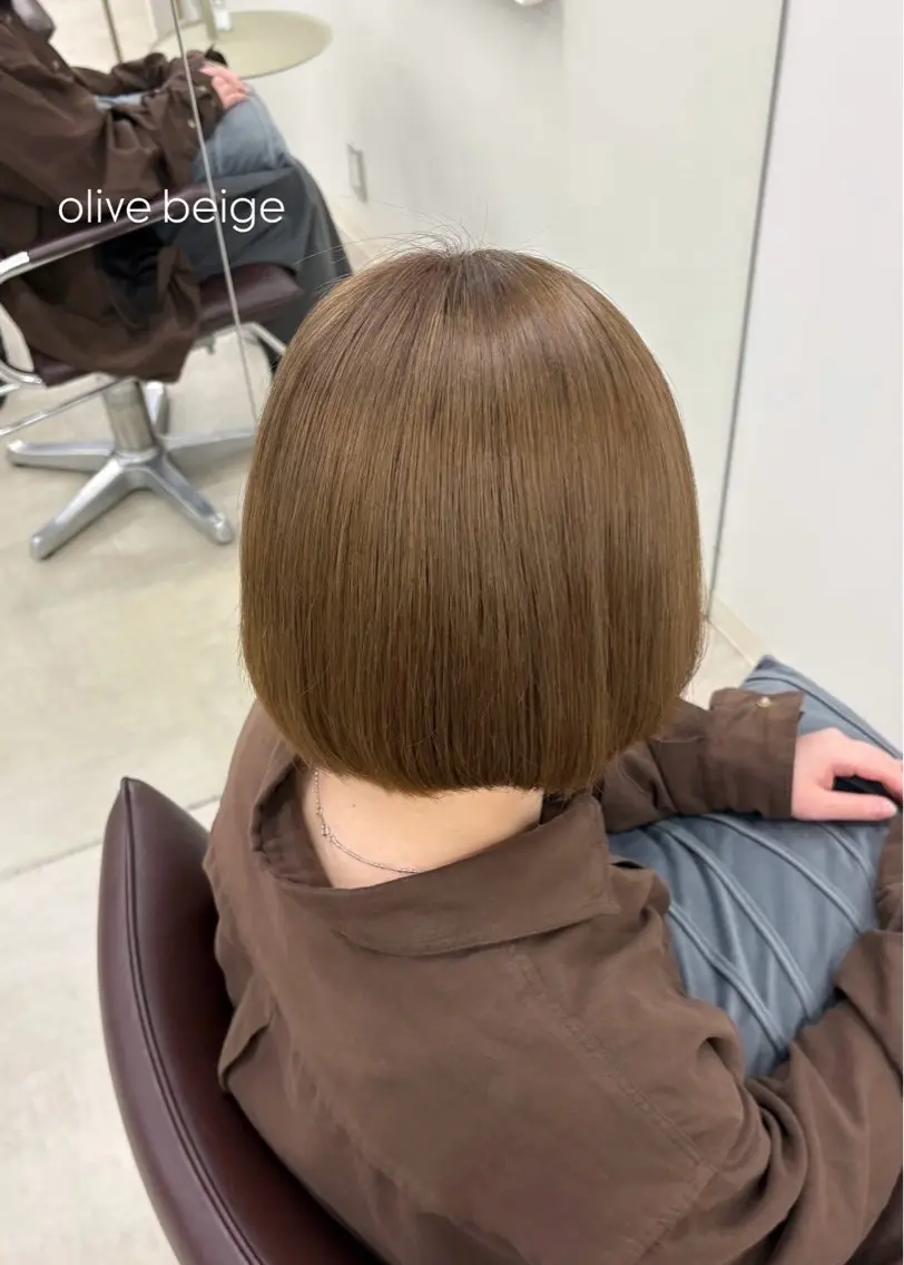 ショート ボブ ヘアカラー トリートメント 🦋レイヤー職人 猪瀬玲奈🦋のヘアスタイル