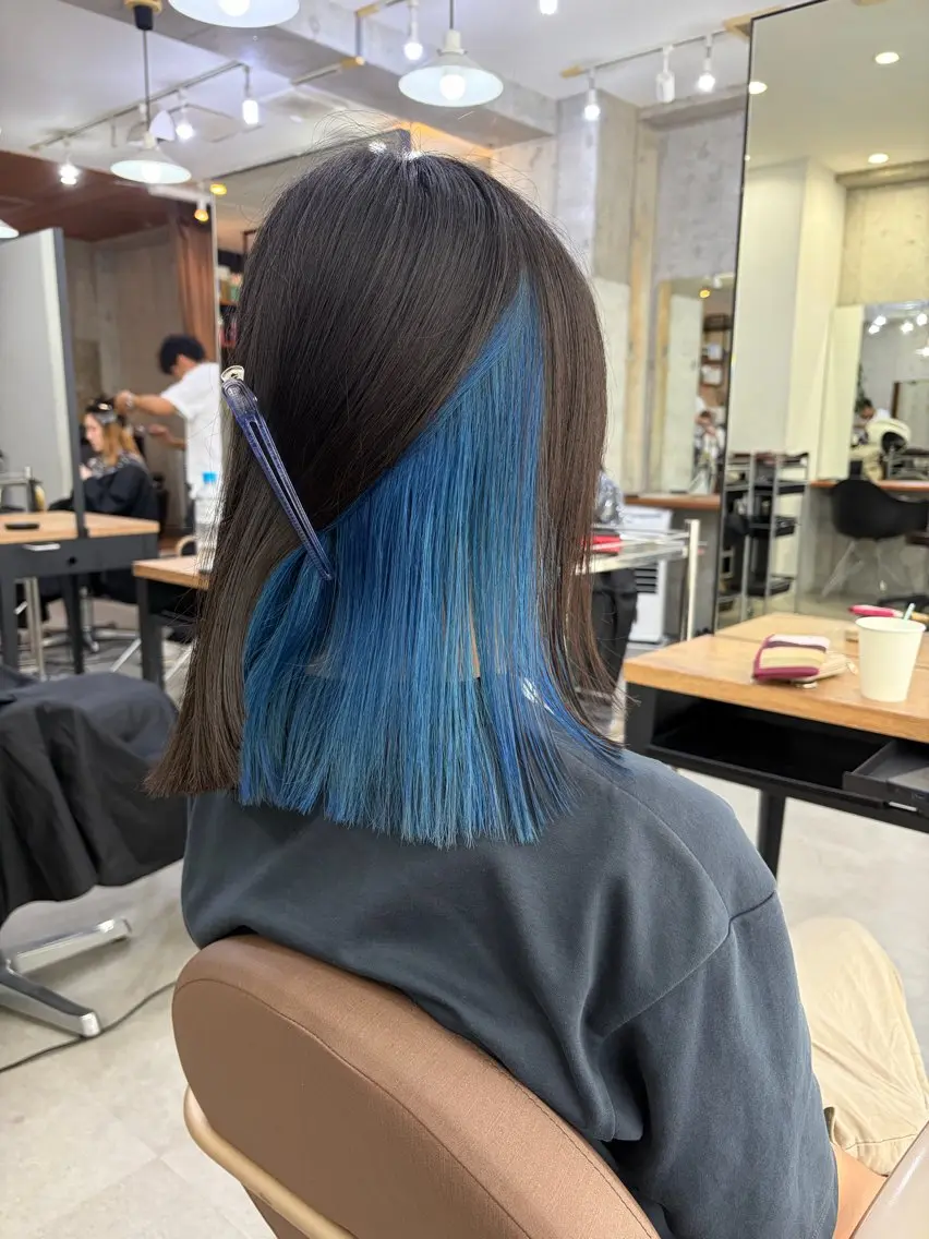 ミディアム カット ヘアカラー Life salon SAKURAのヘアスタイル