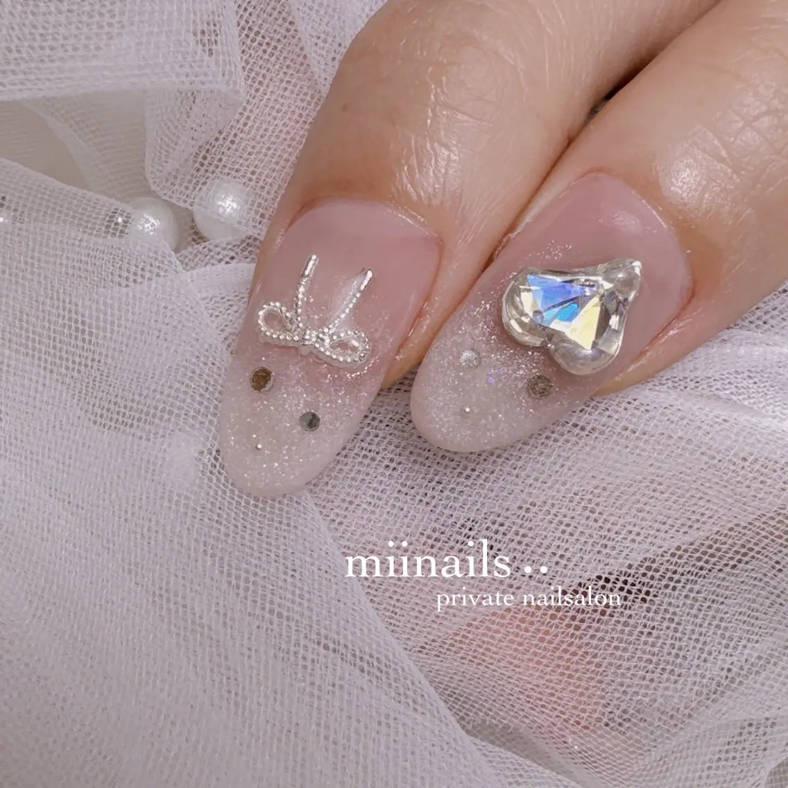 ネイル 韓国ネイル マグネットネイル ワンホンネイル ハンドネイル nailsalon miinailsのネイルデザイン