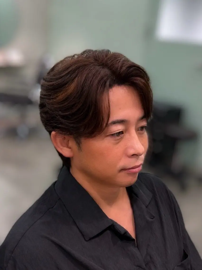 ショート カラー メンズ 透明感カラー カット ヘアカラー ︎︎ saekaのヘアスタイル