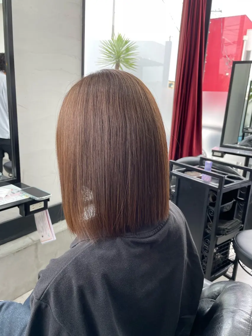 ミディアム カラー ブリーチ ブリーチなしカラー 🎀豊橋/豊川🎀 ハイトーンうらら🎀のヘアスタイル