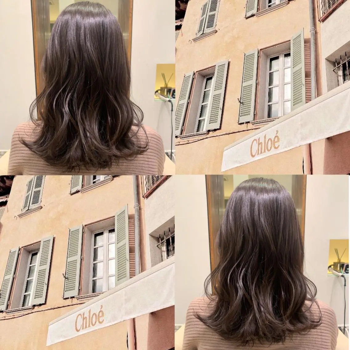 セミロング カラー 【完全個室】髪質改善 暖色カラー/山崎唯奈のヘアスタイル