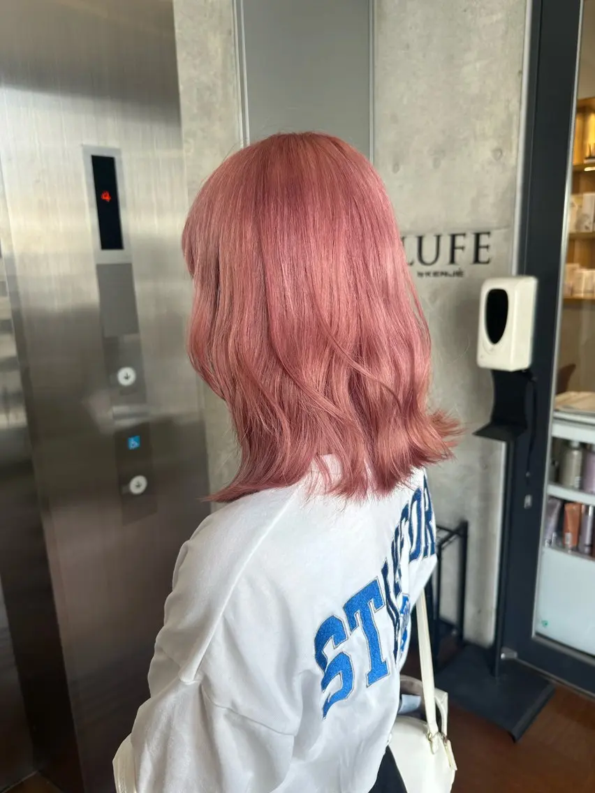 ミディアム ヘアカラー ︎🤎W color MIYU🤎のヘアスタイル