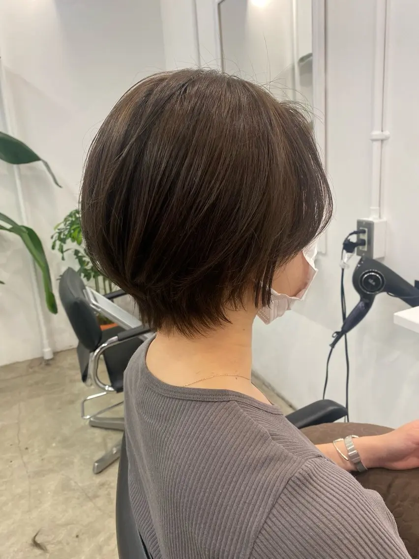 ショート ショートヘア カット ヘアカラー トリートメント 【ウルフ/レイヤー/ 白髪ぼかし】タツヤのヘアスタイル