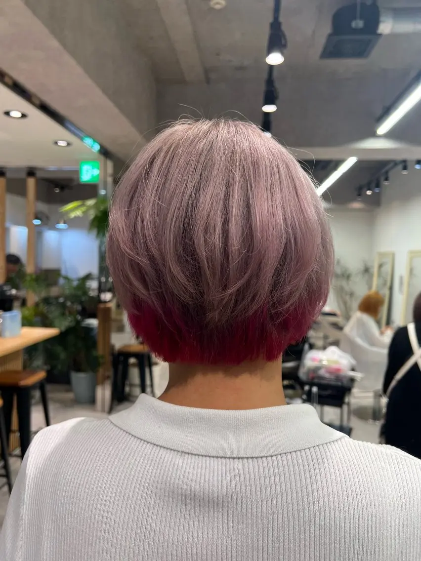 ショート ヘアカラー トリートメント 🍀お悩み改善憧れの 美髪 小林風雅のヘアスタイル
