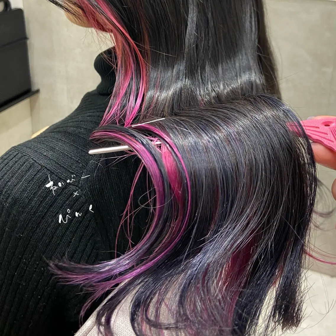 ロング カラー しみず さきのヘアスタイル