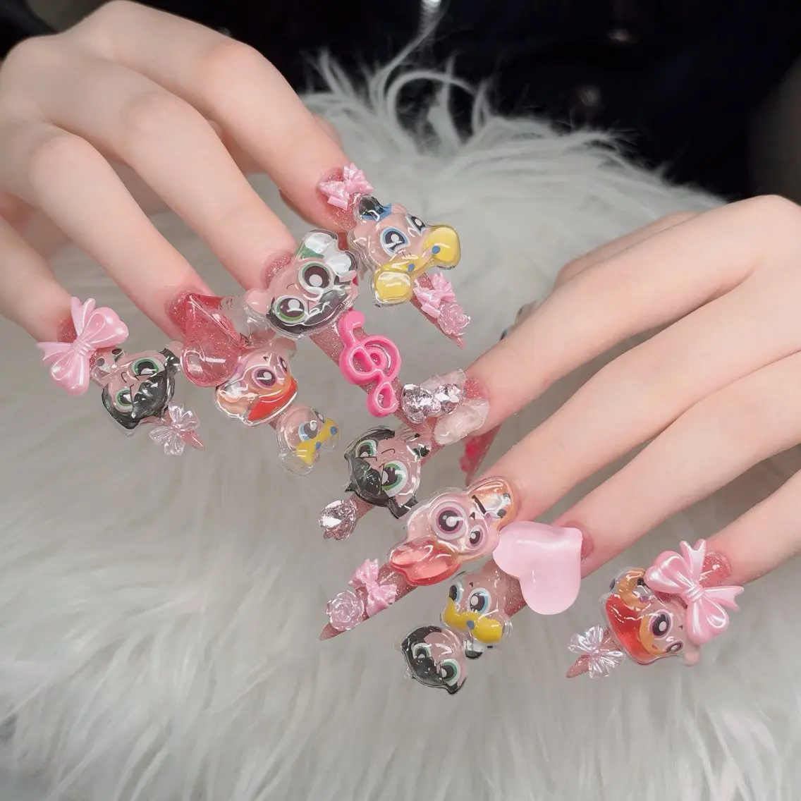 ネイル フットネイル フレンチネイル グラデーション 韓国ネイル ロングネイル ハンドネイル Hani Nail Salonのネイルデザイン