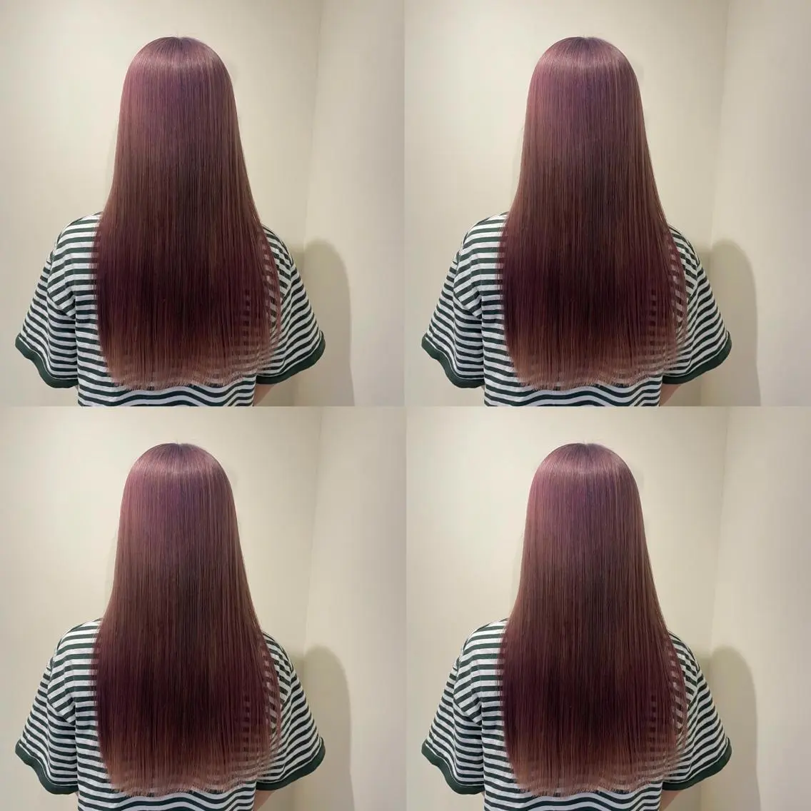 ロング カラー 金島 青のヘアスタイル