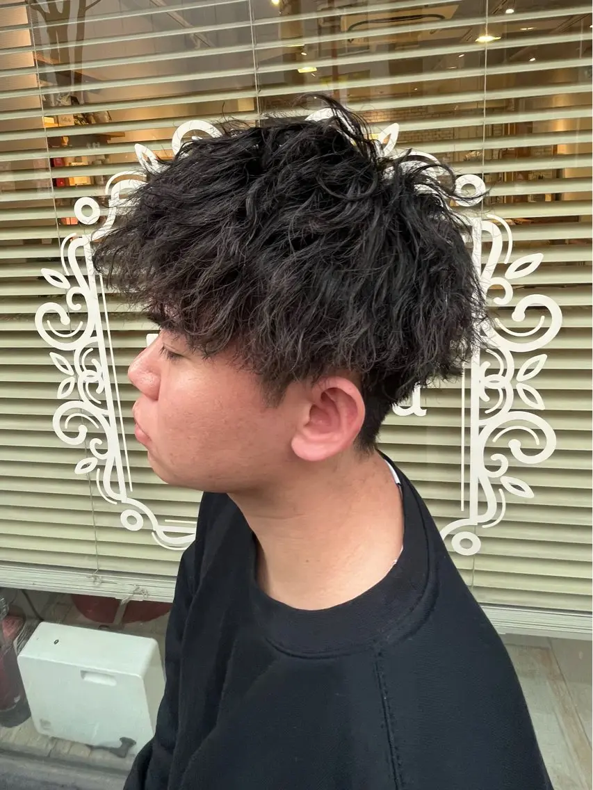 ショート メンズ カット パーマ ヤシロケンタ メンズ特化のヘアスタイル